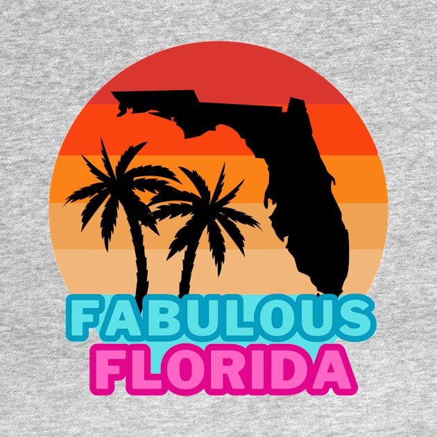 Fabulous Florida state by Cute Tees Kawaii